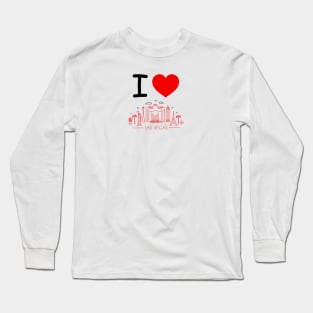 I HEART LAS VEGAS Long Sleeve T-Shirt